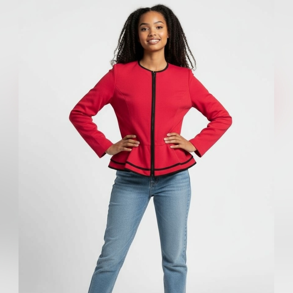 Valerie Bertimelli zip up blazer. Small